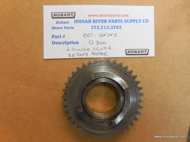 Hobart Mixer D300 00-124743 38 Tooth lower Clutch Gear Used